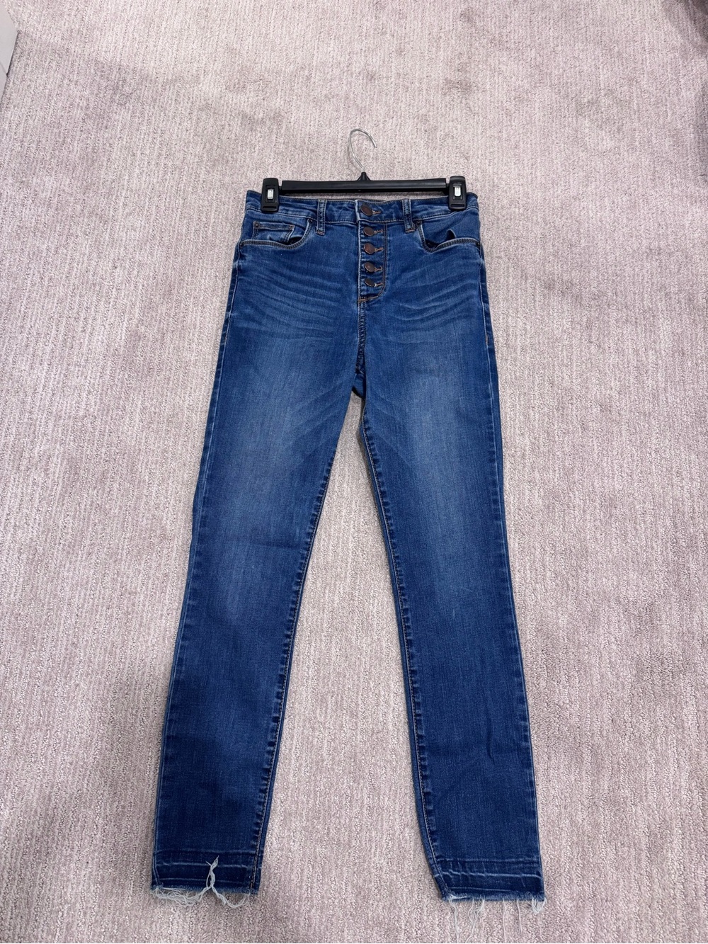 STS Blue Women's Straight Leg Button-Fly Jeans - Dark Blue